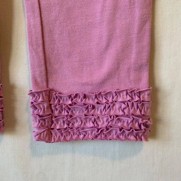 GAP Girls Lilac Ruffle Trim Leggings Size 12 - Picture 3 of 5